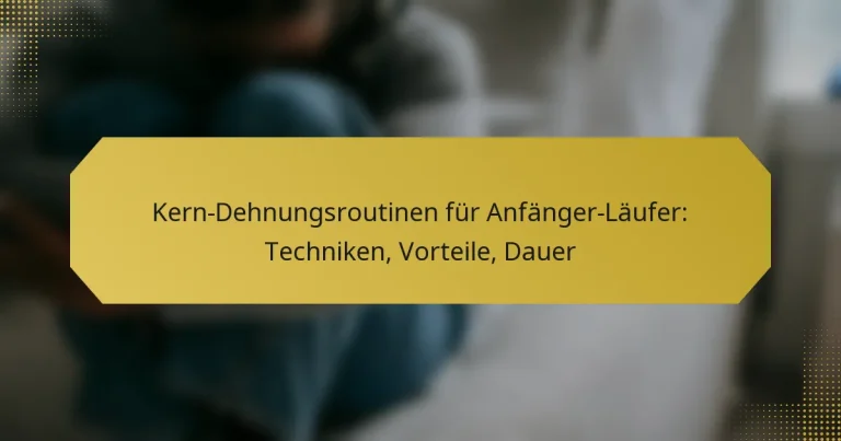 Kern-Dehnungsroutinen für Anfänger-Läufer: Techniken, Vorteile, Dauer
