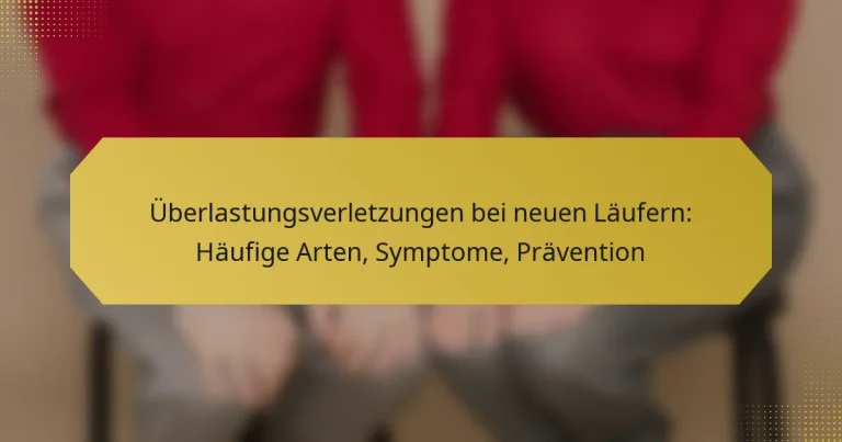 Überlastungsverletzungen bei neuen Läufern: Häufige Arten, Symptome, Prävention